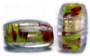 Cube Gold foil beads - click here for large view